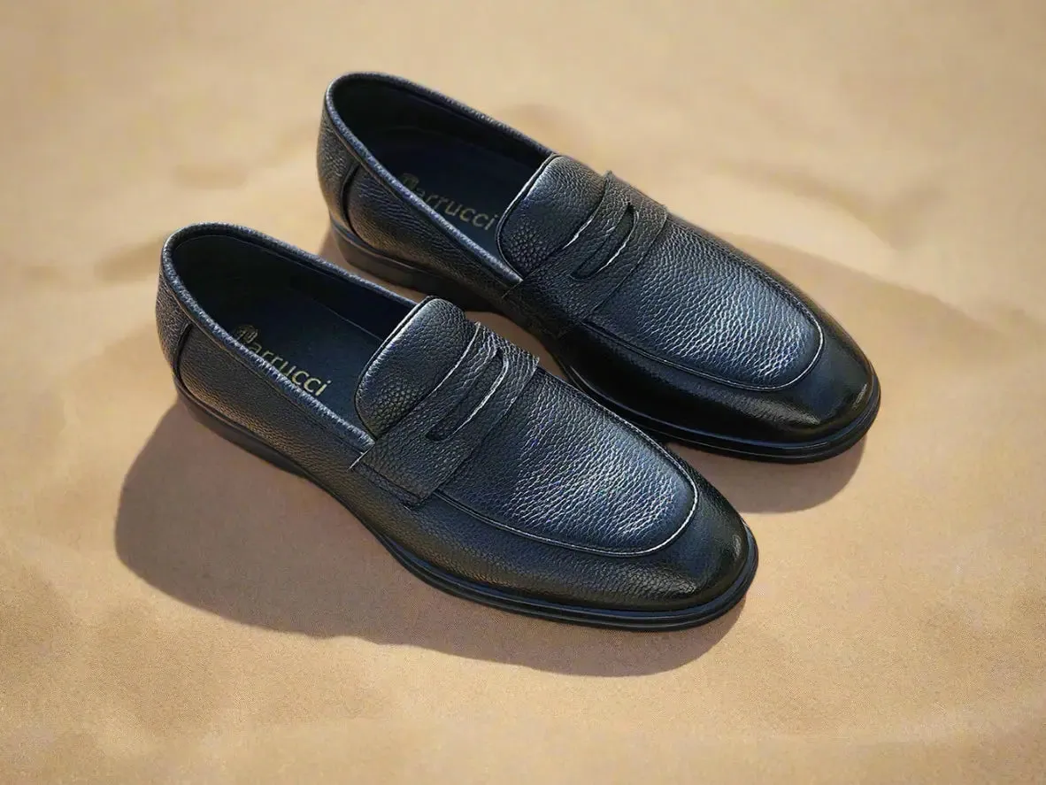 Tumble Calfskin Penny Loafer clean finish