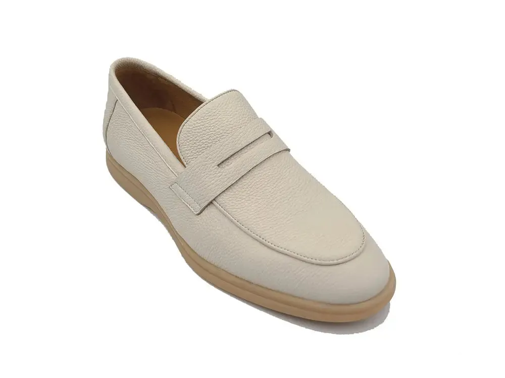 Tumble Calfskin Penny Loafer clean finish