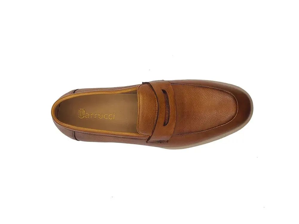 Tumble Calfskin Penny Loafer clean finish