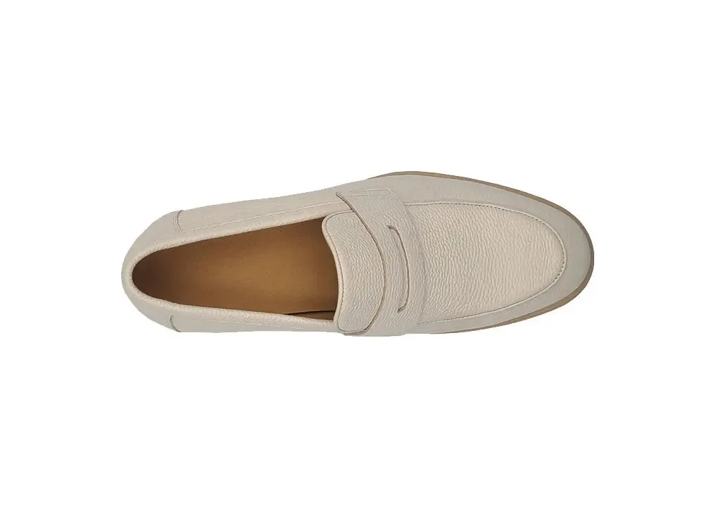 Tumble Calfskin Penny Loafer clean finish