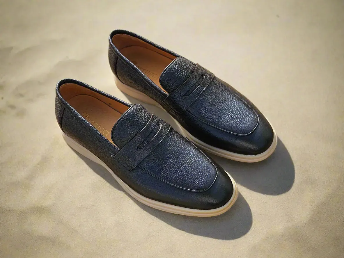 Tumble Calfskin Penny Loafer clean finish