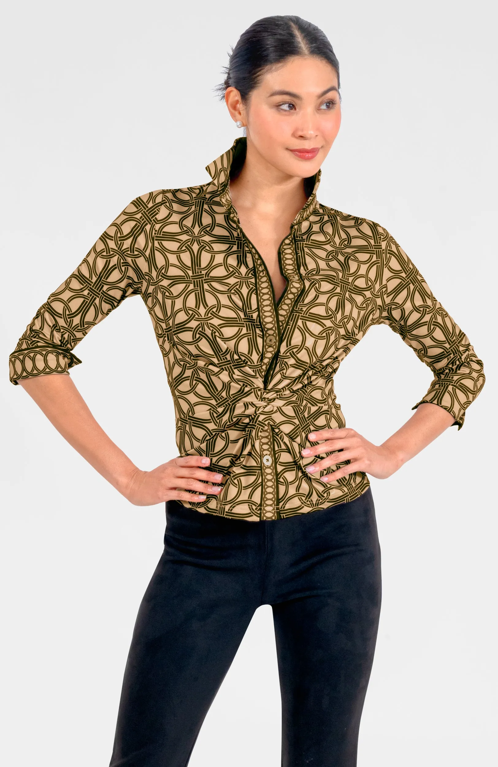 Twist & Shout Top - Ring Toss running breathable