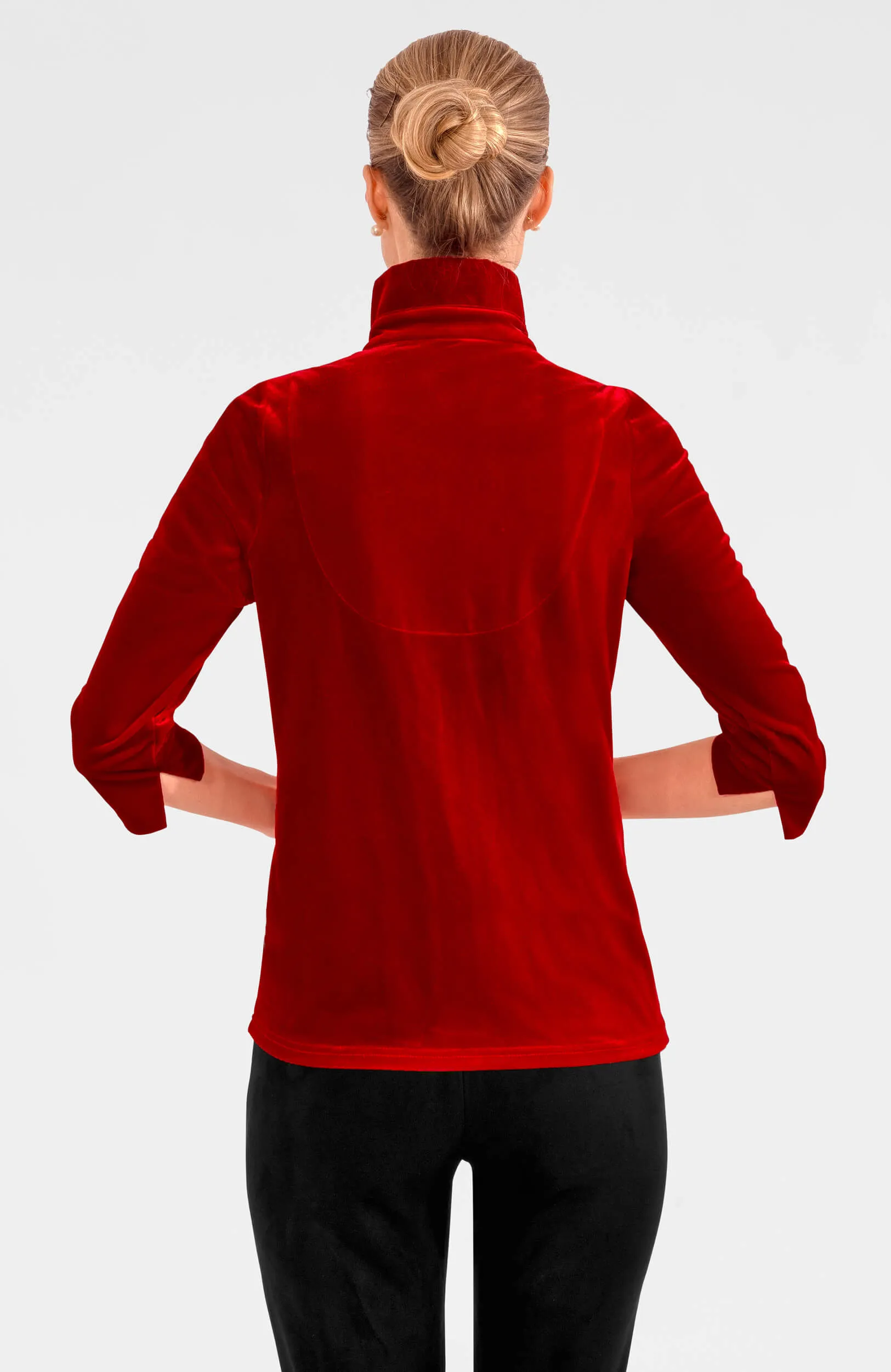 Twist & Shout Top - Silky Velvet commute essential