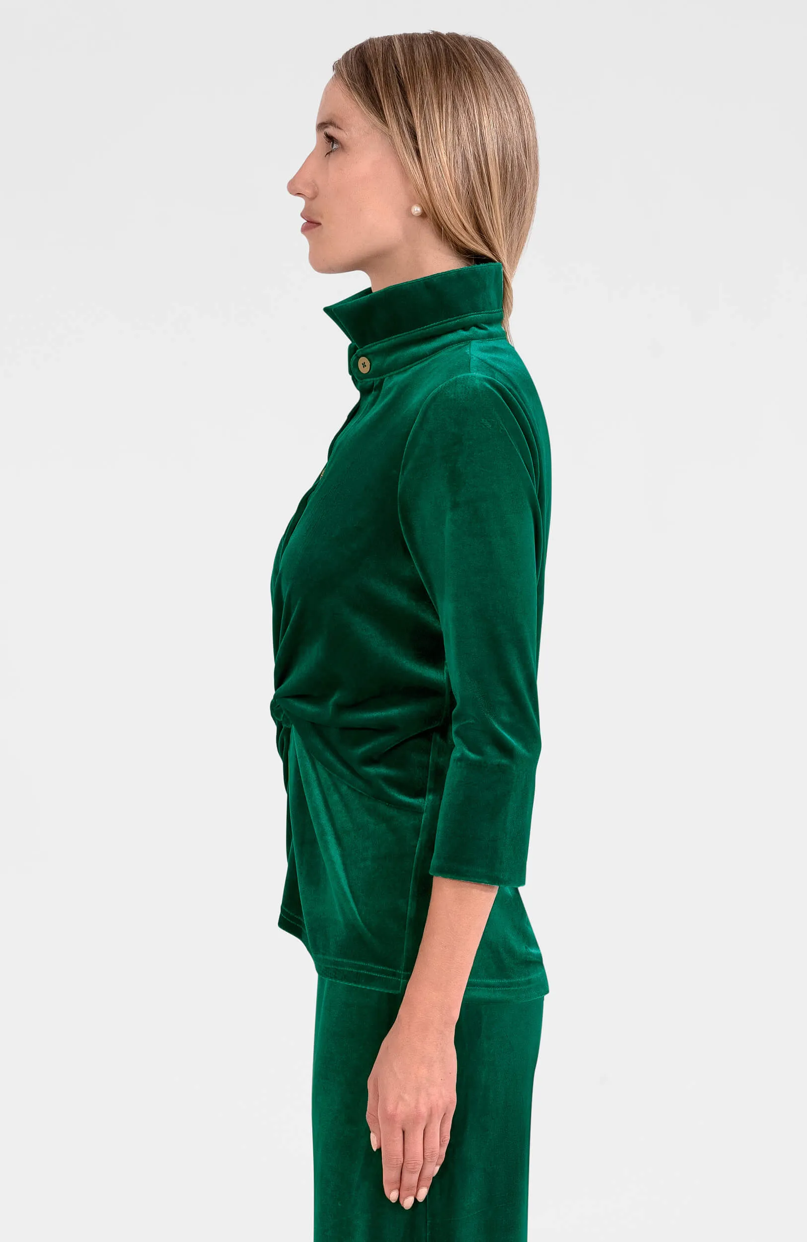 Twist & Shout Top - Silky Velvet commute essential