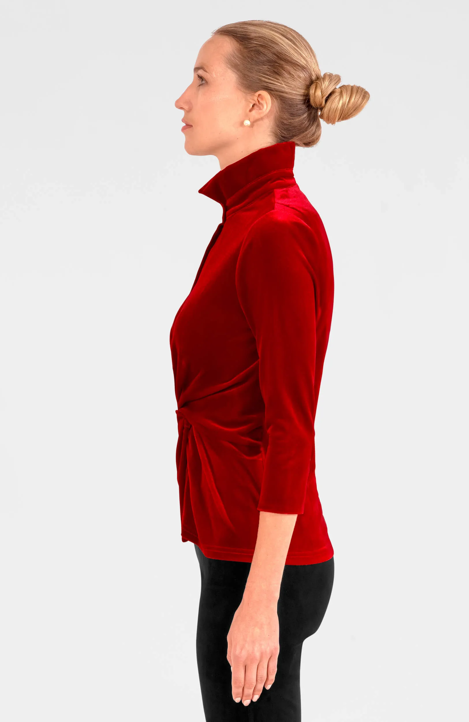 Twist & Shout Top - Silky Velvet commute essential