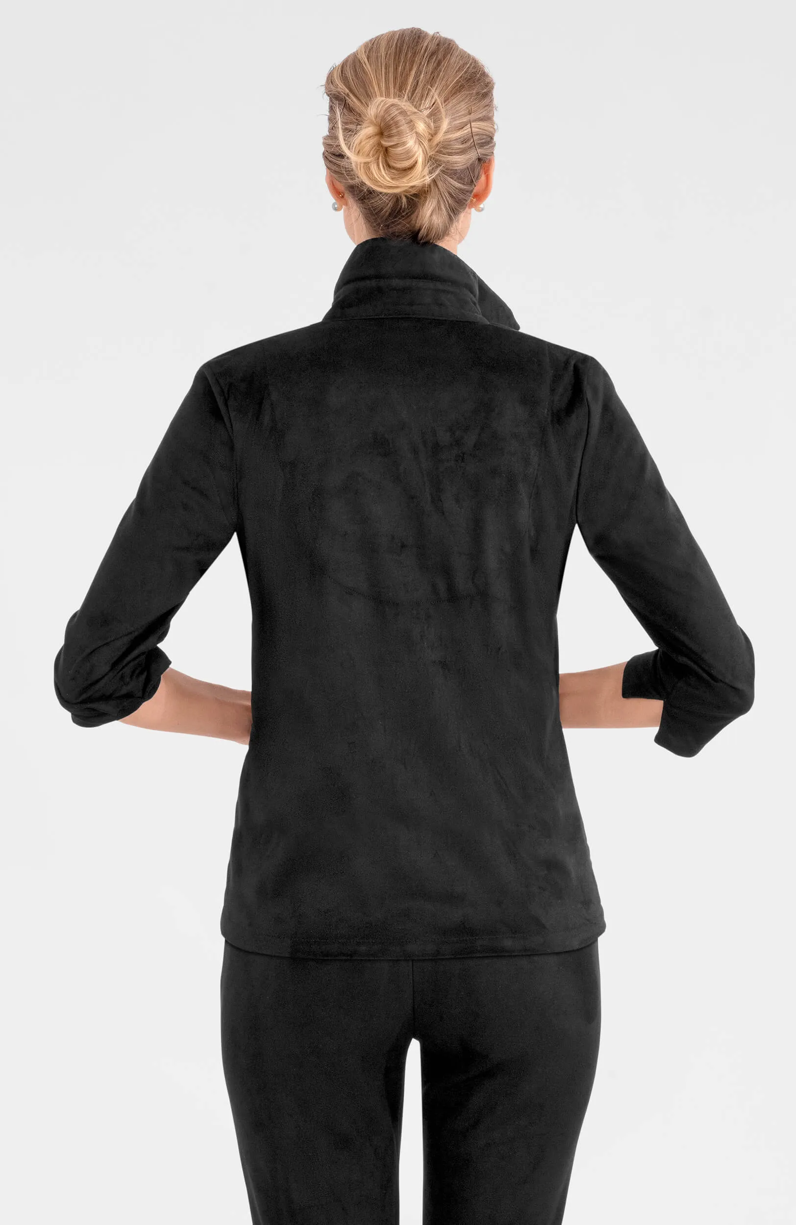Twist & Shout Top - Ultra Suede date night