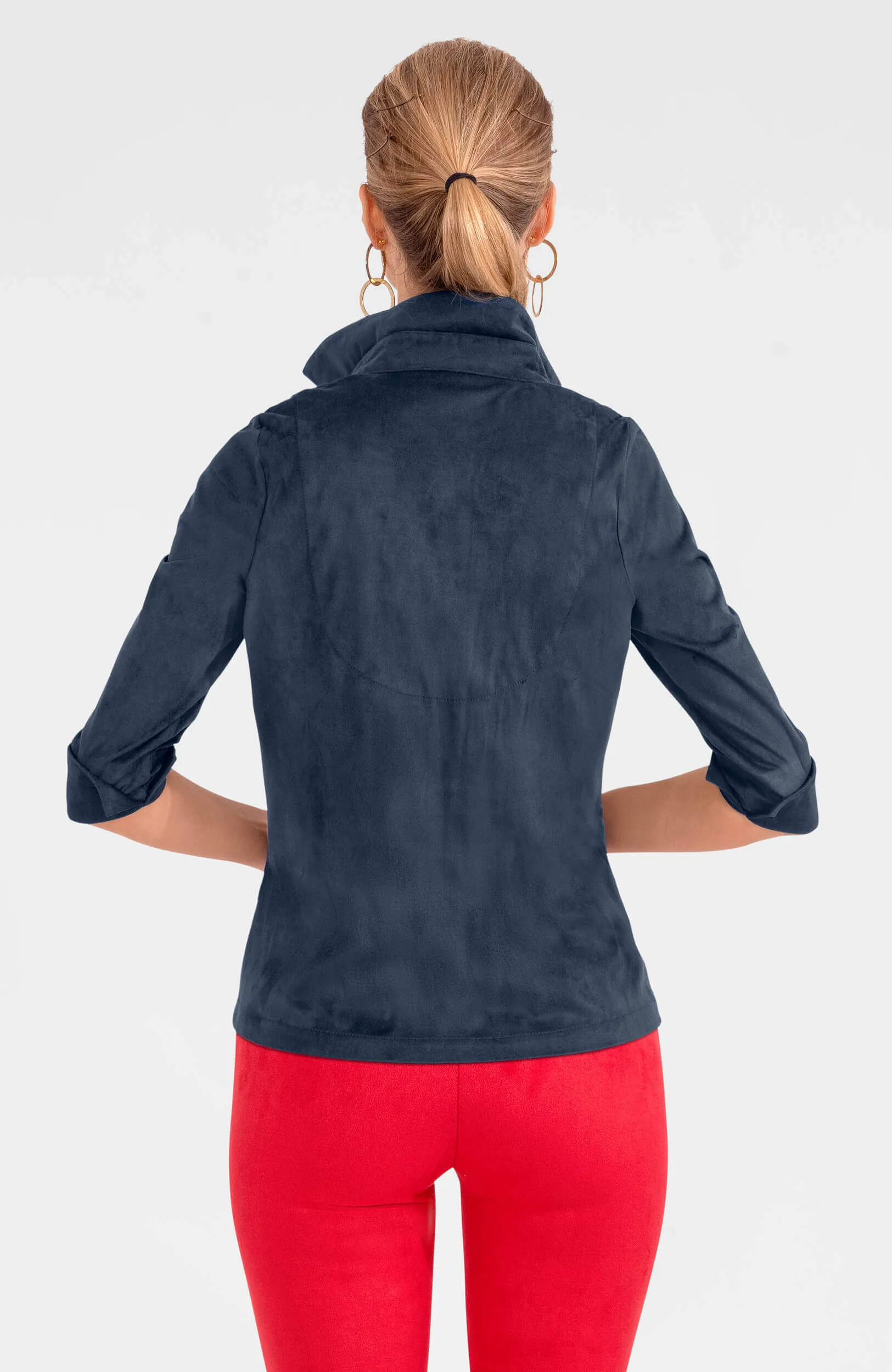 Twist & Shout Top - Ultra Suede date night