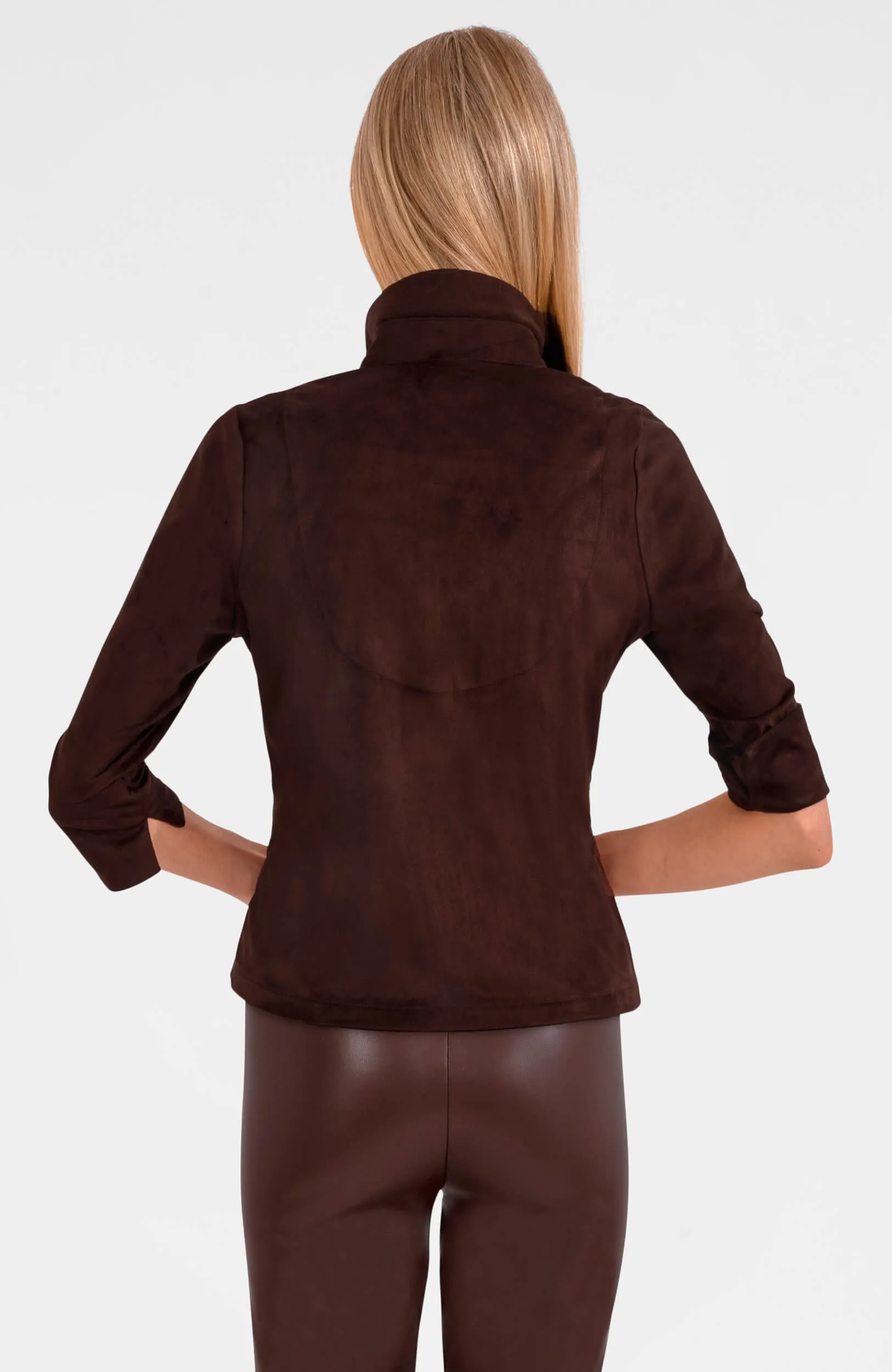Twist & Shout Top - Ultra Suede date night