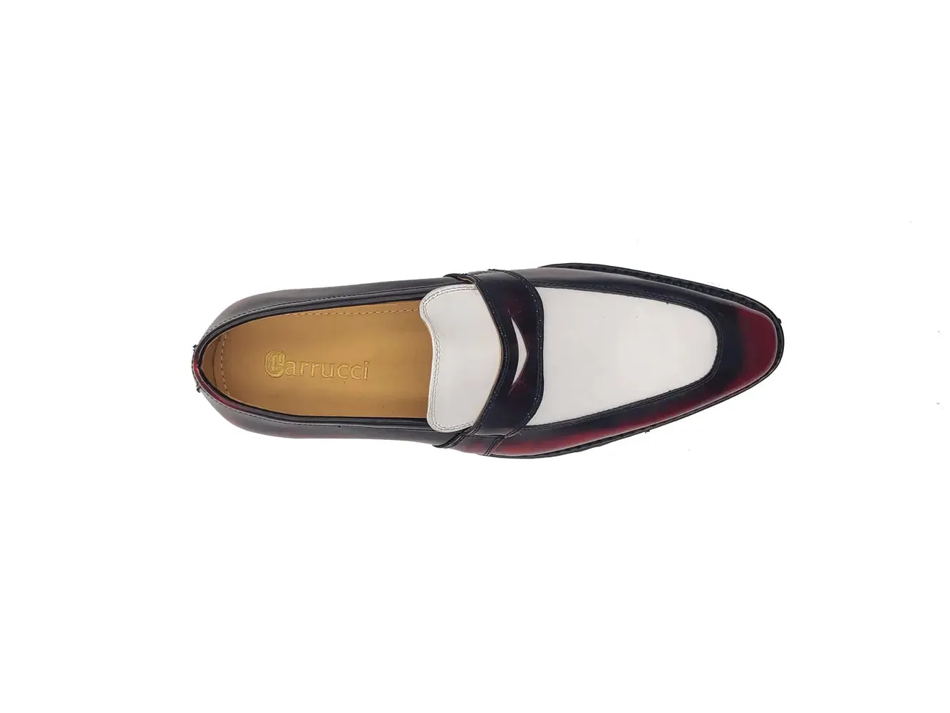 Two Tone Patent Leather Penny Loafer light spirit
