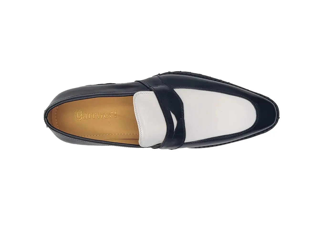 Two Tone Patent Leather Penny Loafer light spirit