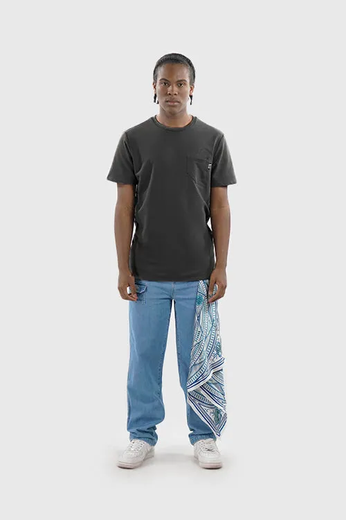 Under Logo Pocket Tee longline style