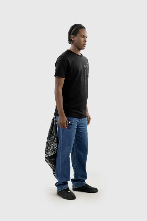 Under Logo Pocket Tee slogan attitude