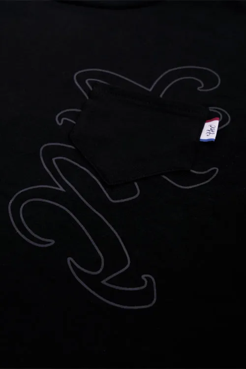 Under Logo Pocket Tee slogan attitude