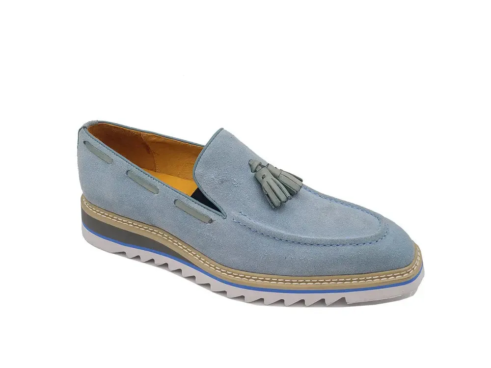 Venetian Suede Loafer with Calfskin Tassel mood touch