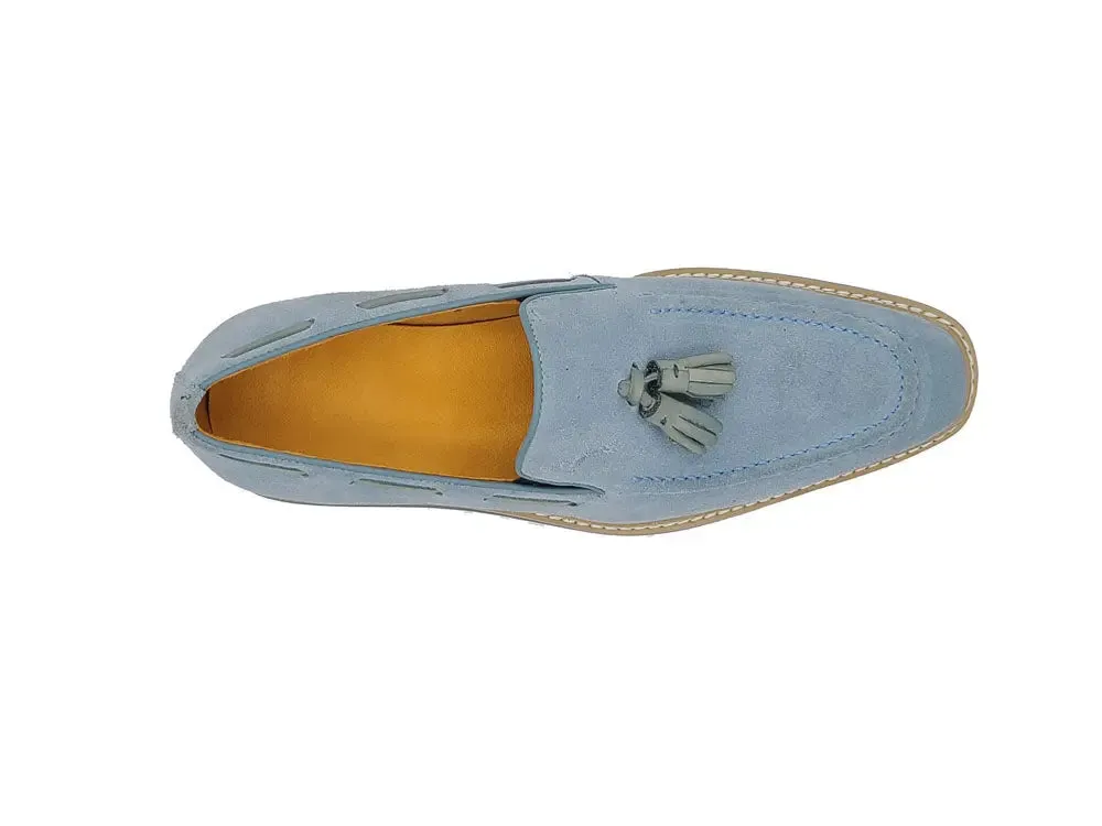 Venetian Suede Loafer with Calfskin Tassel mood touch