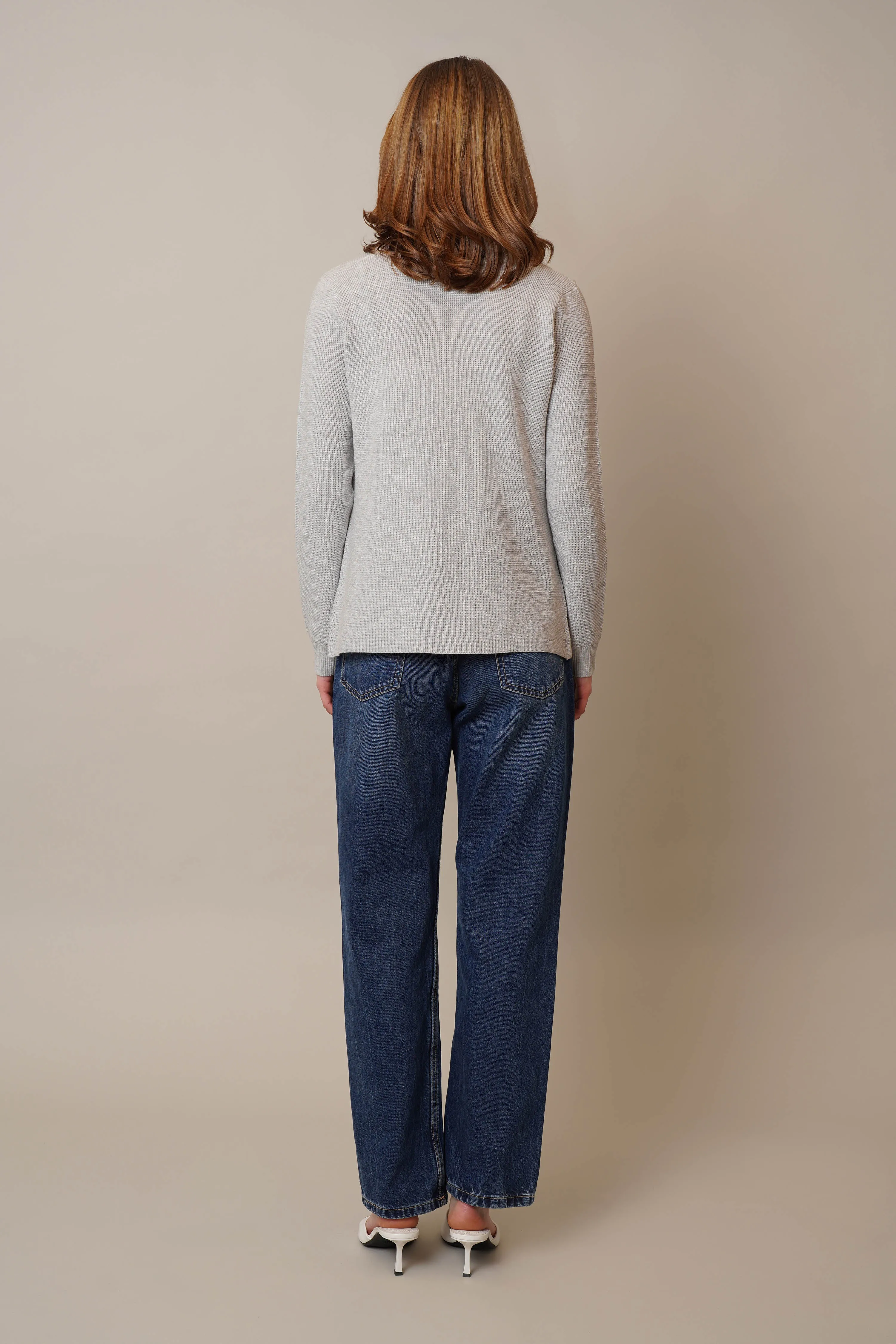 Waffle Cardigan with Pockets restful vibe
