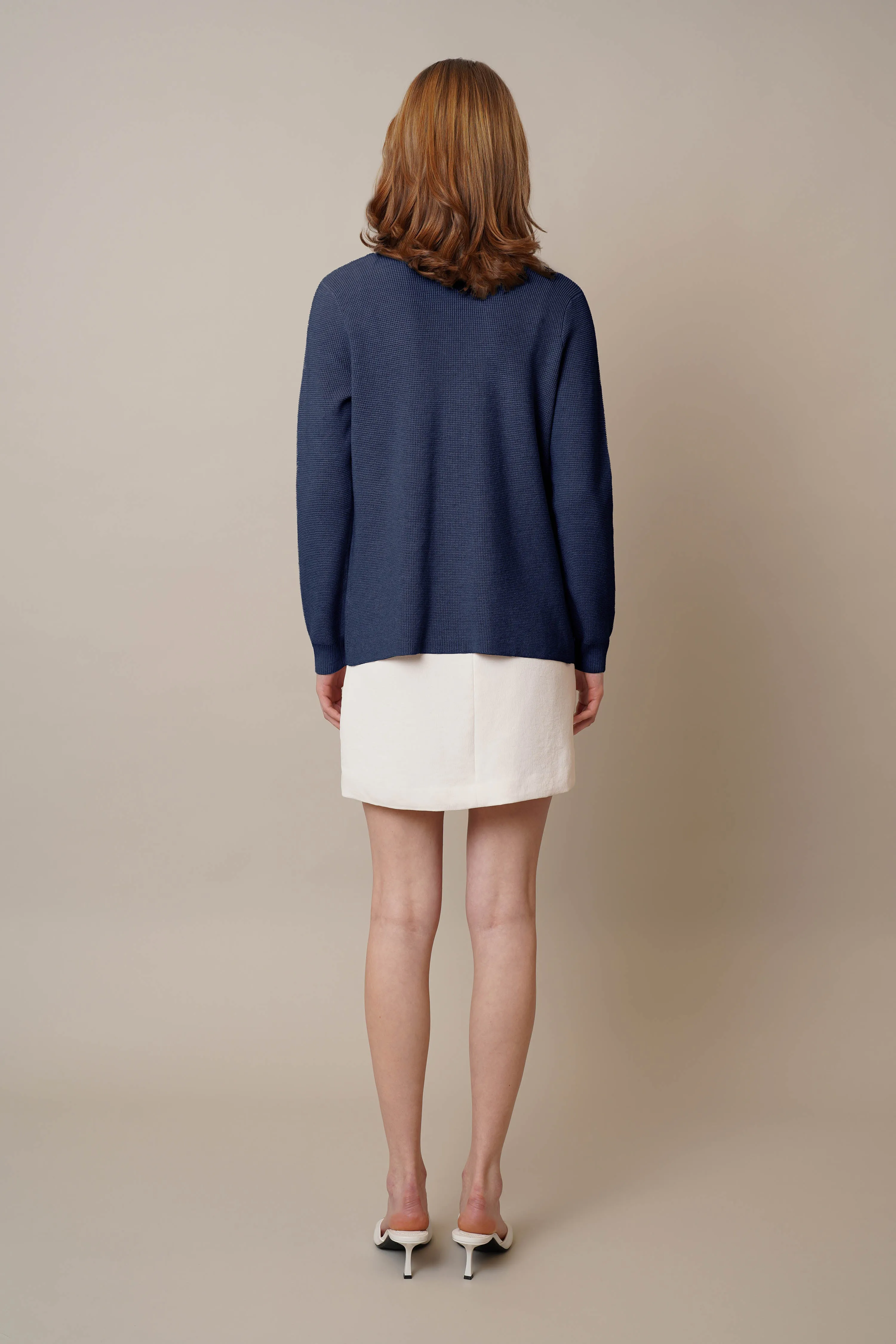 Waffle Cardigan with Pockets restful vibe