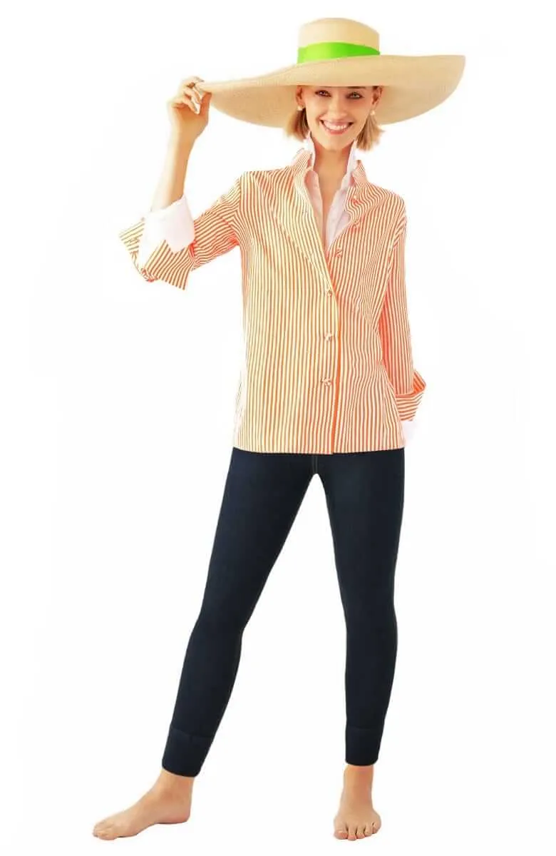 Wash / Wear Forget Me Knot Top - Stripe easy care