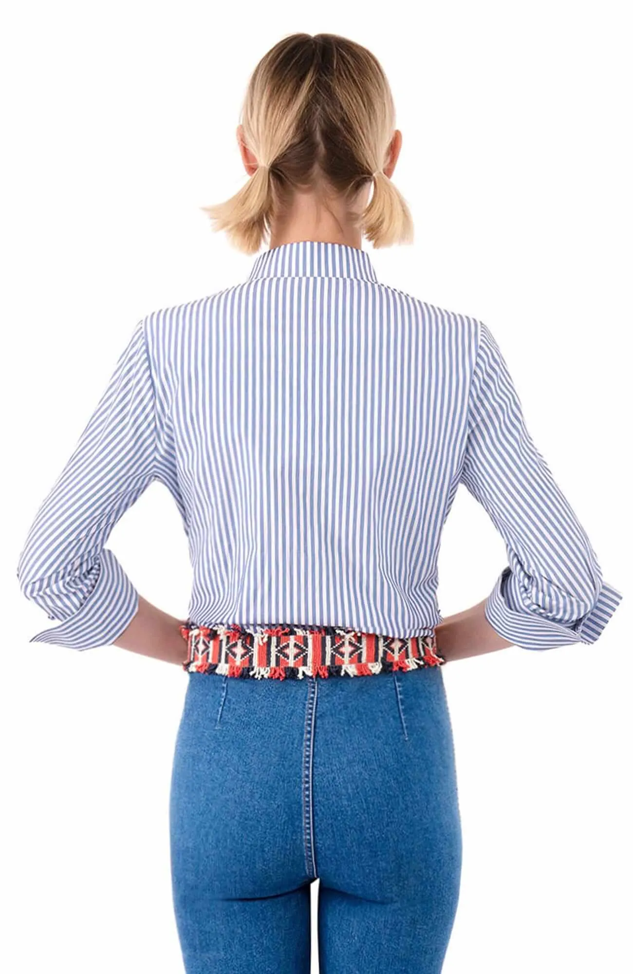 Wash / Wear Forget Me Knot Top - Stripe easy care